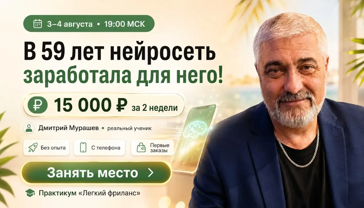 🔥 Он смотрел «Электроника» школьником. Теперь в 59 лет нейросеть заработала для него!