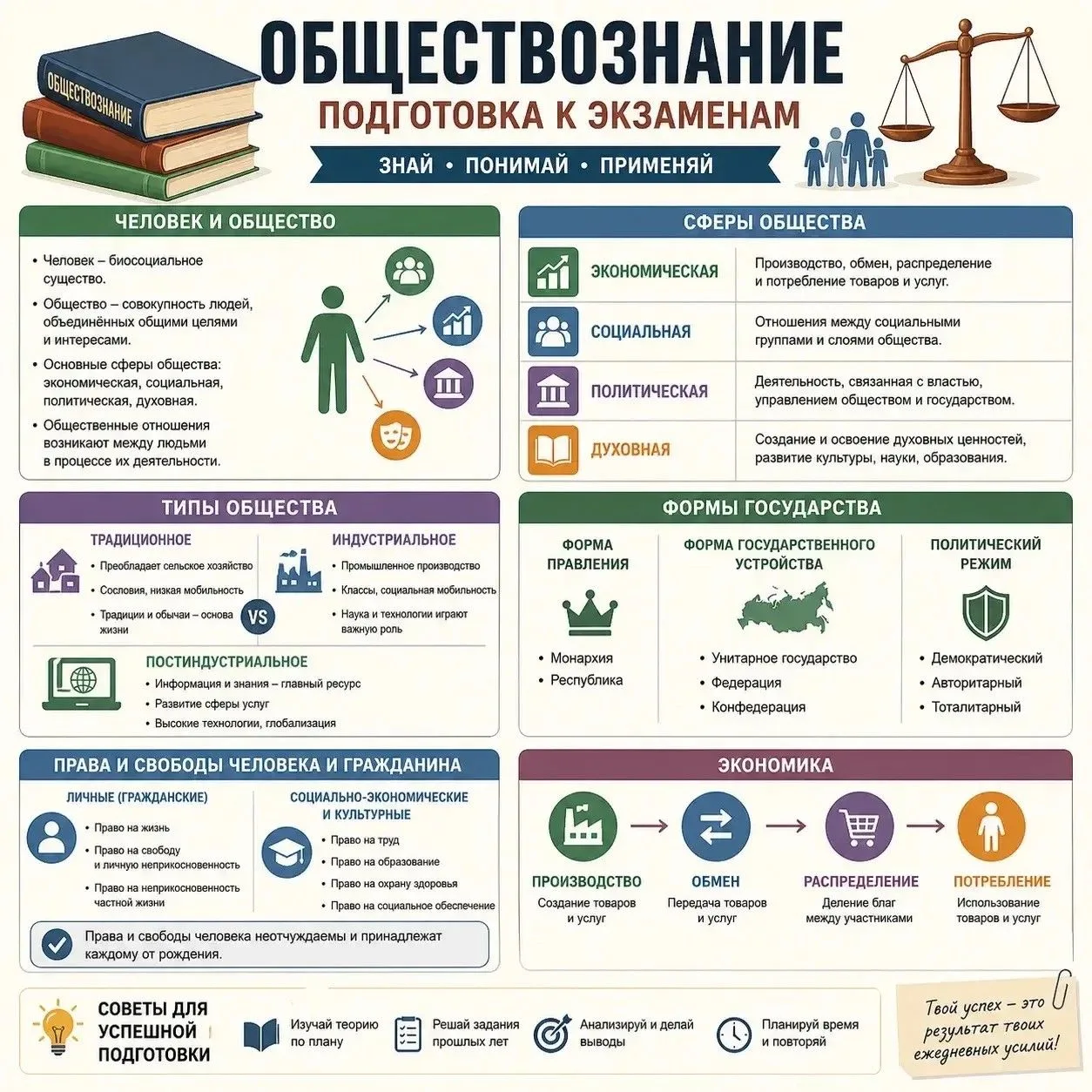 Внимание, 9-классники!🎓 Продолжается набор на подготовку к экзаменам по обществознанию!