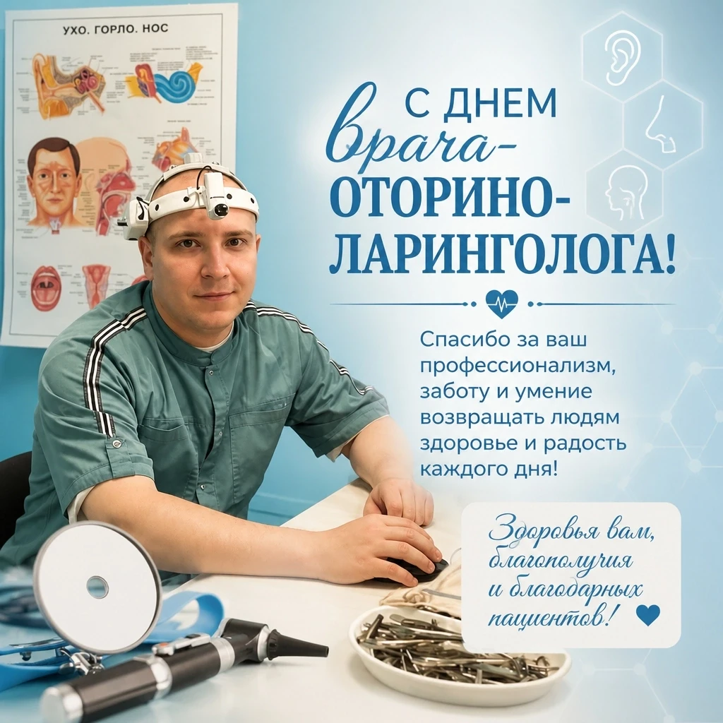 ✅ 29 СЕНТЯБРЯ — ДЕНЬ ВРАЧА - ОТОРИНОЛАРИНГОЛОГА