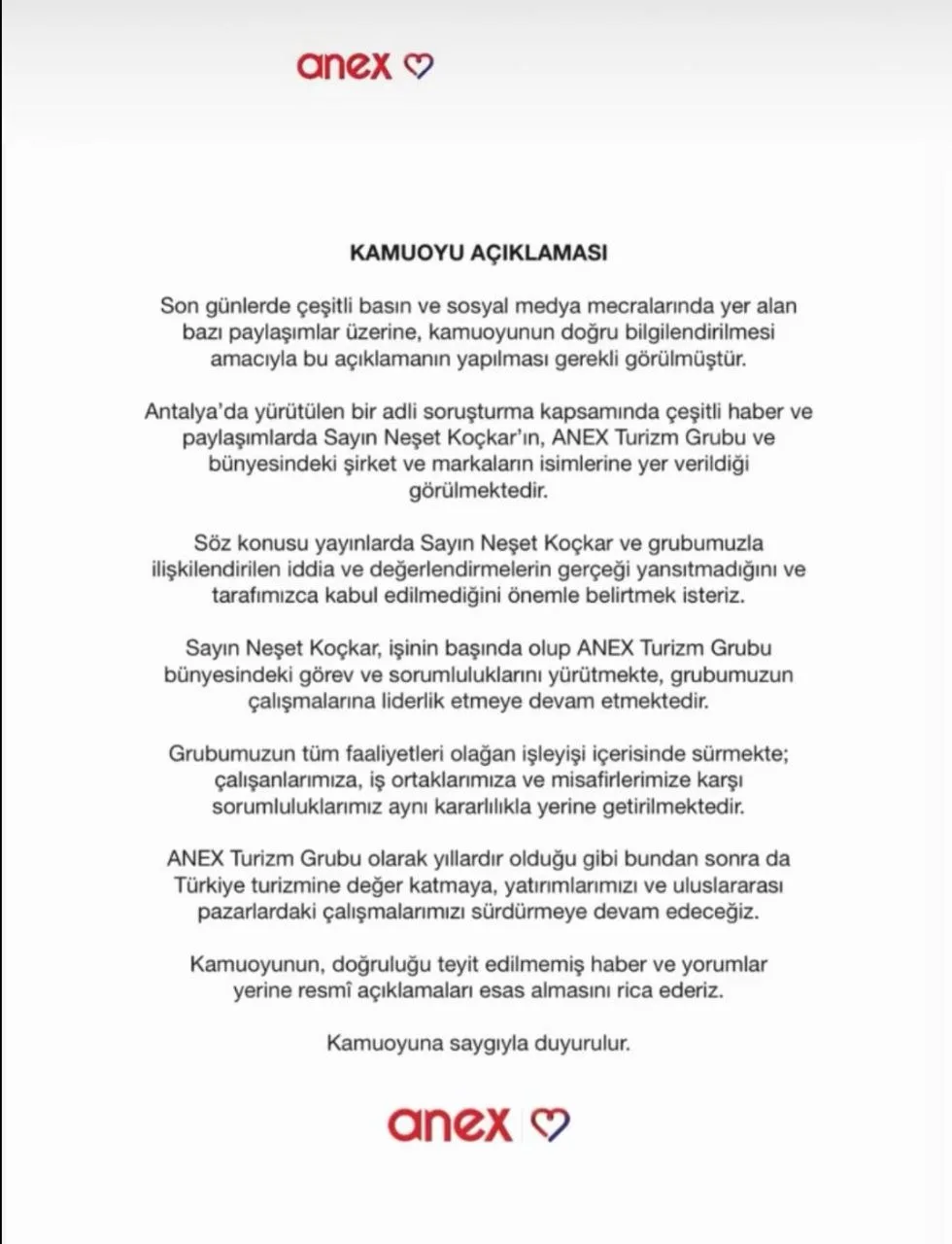 Как и ожидалось, инфоповод, связанный с задержанием в Турции владельца Anex Tour Нешета...