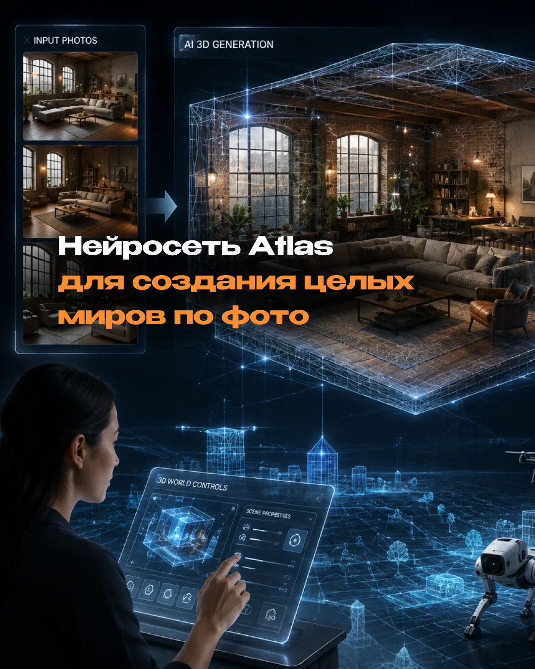 Революция в 3D: стартап Фэй-Фэй Ли представил нейросеть Atlas для создания целых миров ...