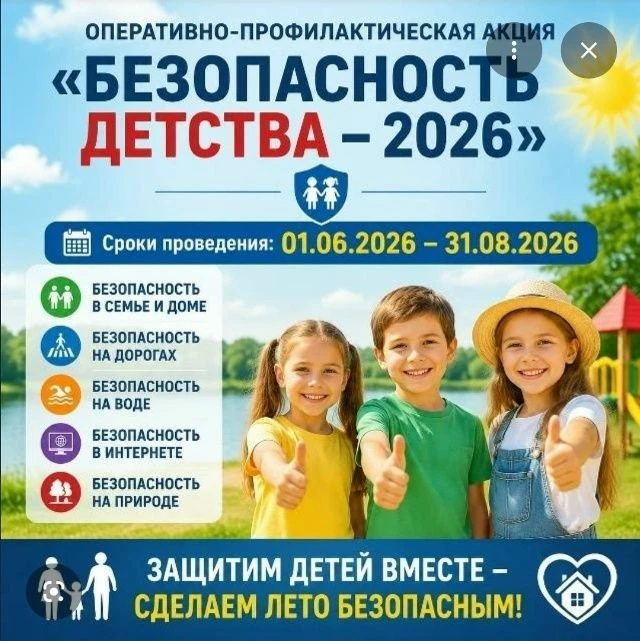 В рамках проведения летнего этапа Всероссийской акции «Безопасность детства-2026» расскажем как сдел