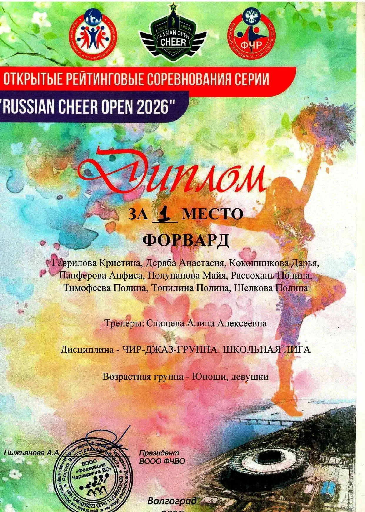 🥇 Двойное золото «Форварда»! 🥇  В нашем городе с большим успехом прошли открытые рейтинговые соревно