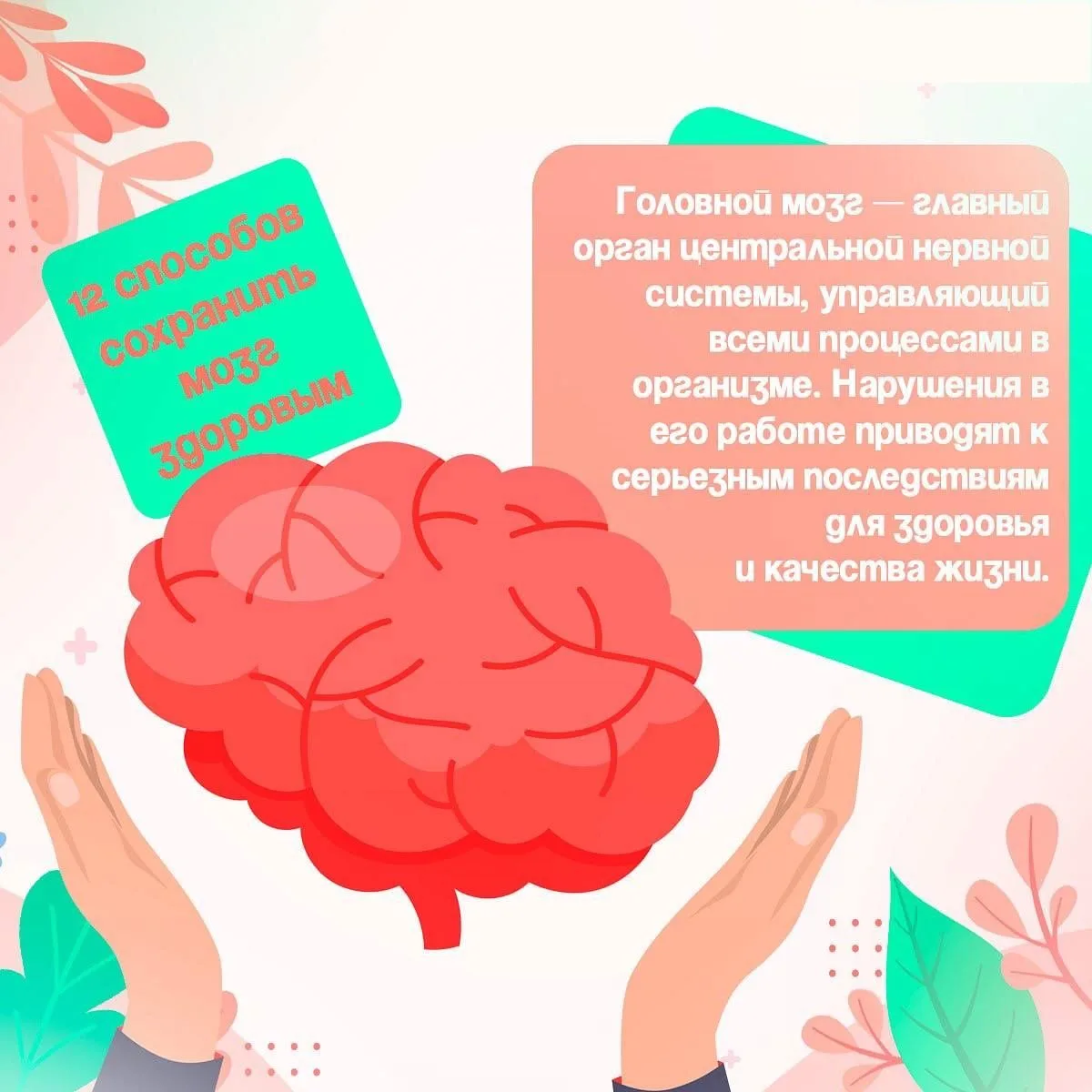 📆 С 20 июля по 26 июля 2026 года проходит Неделя сохранения здоровья головного мозга, её приурочили