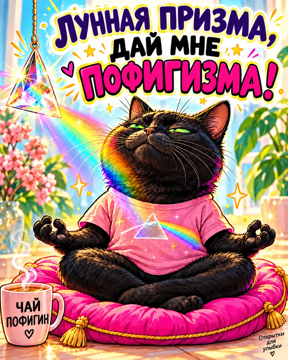 😌 Сегодня практикуем спокойствие: вдох, выдох, глоток пофигина.