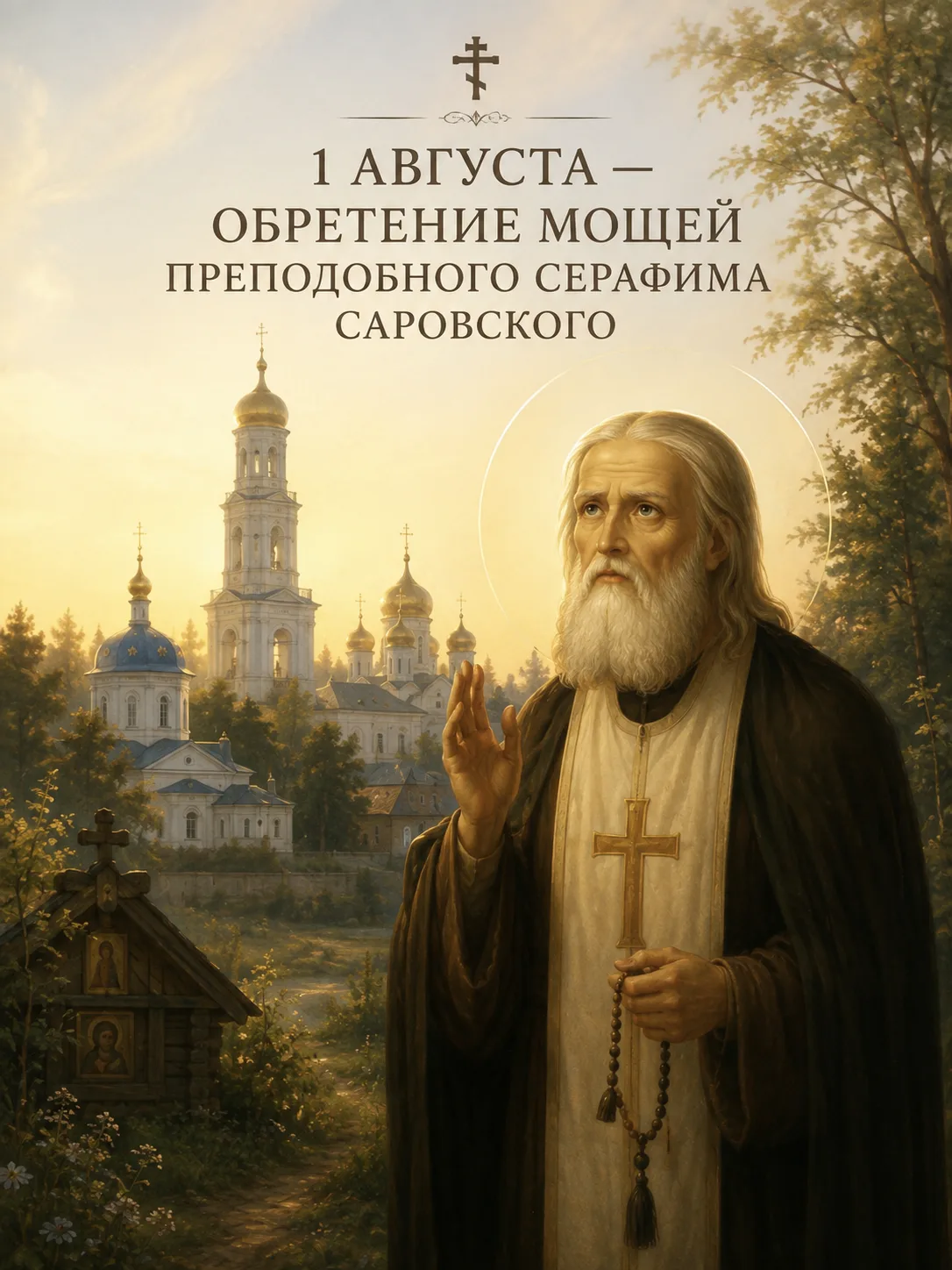 ☦️ 1 августа — обретение мощей преподобного Серафима Саровского