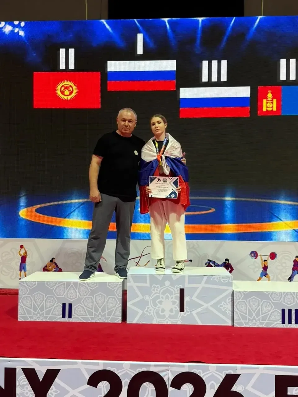 Ангелина Симонова — победительница первенства мира по борьбе на поясах 🥇

В городе Фергана (Узбекис