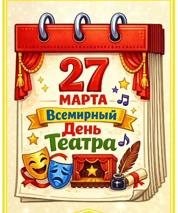 🎭Всемирный день театра – праздник всех театральных деятелей и ценителей этого искусства.