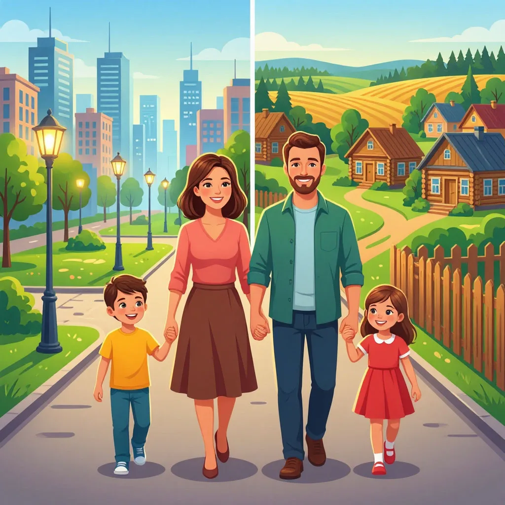 🏢❓️🏡️ Лето в городе и деревне: идеи для детей и родителей. 

☀️️ Лето — особенное время для семьи,