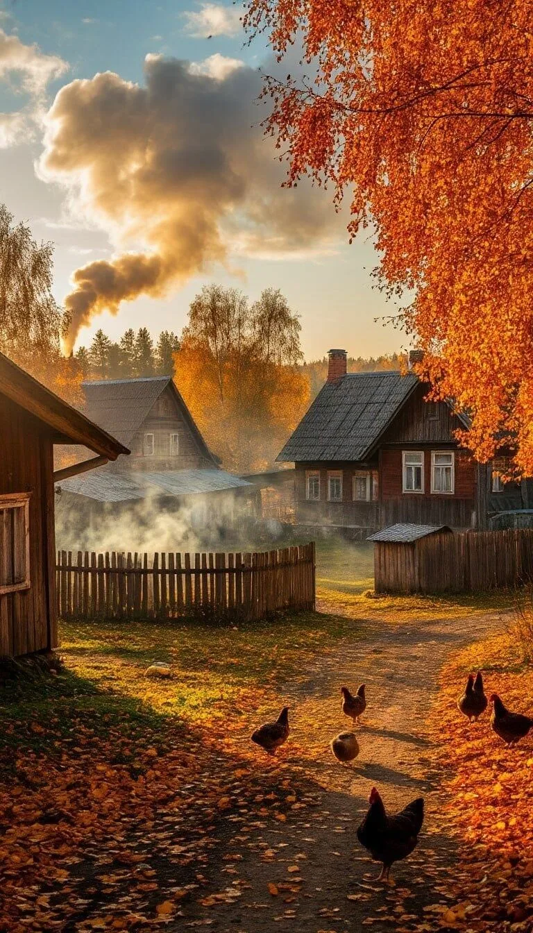 Русская деревня, как же ты мила,