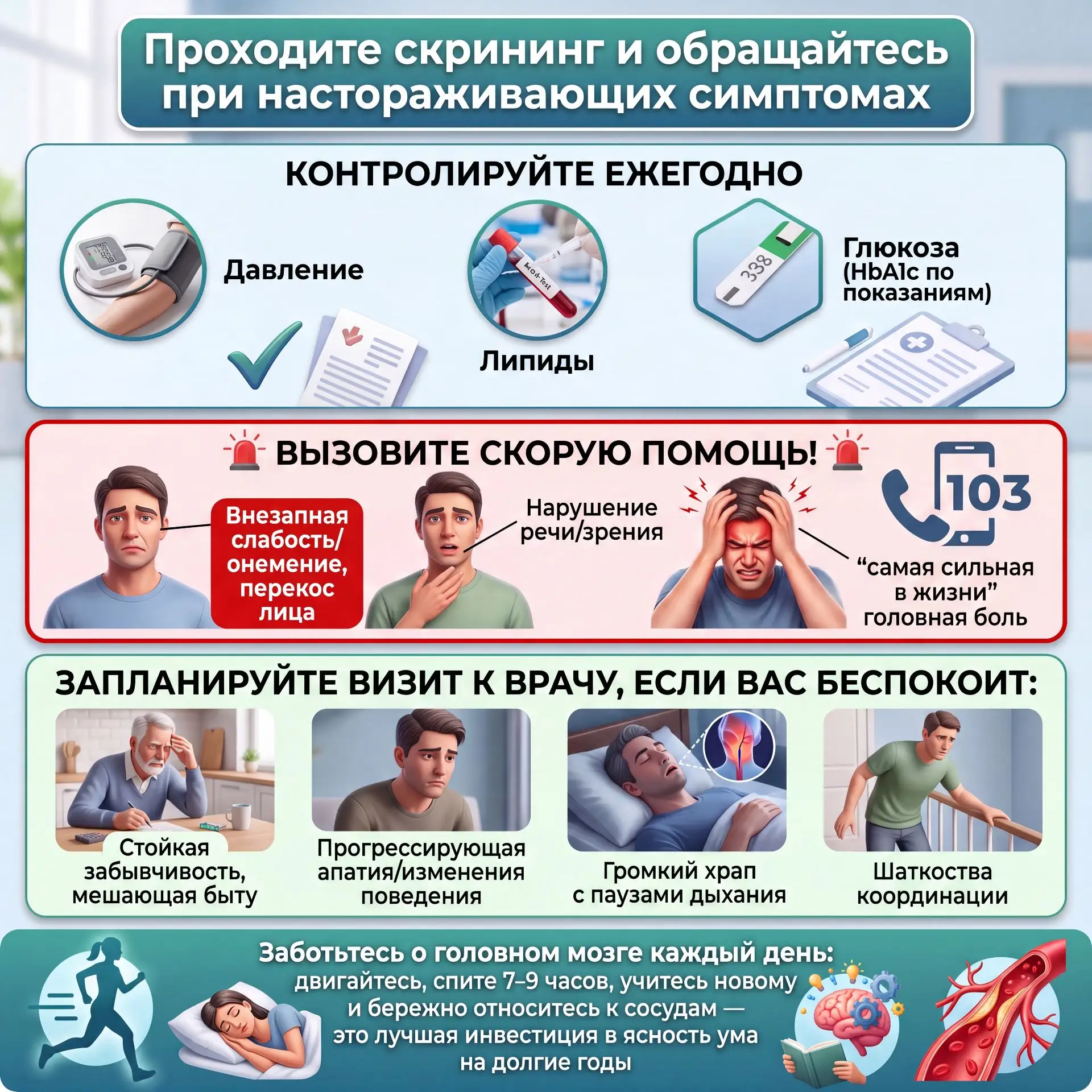 С 20 по 26 июля в России проходит неделя сохранения здоровья головного мозга (в честь Всемирного дня