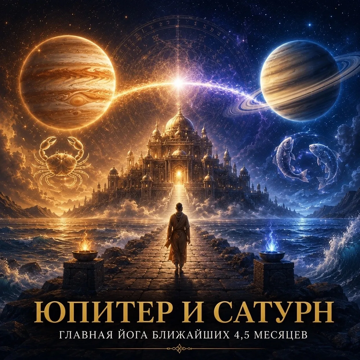 ✨ ЮПИТЕР И САТУРН: ГЛАВНАЯ ЙОГА БЛИЖАЙШИХ 4,5 МЕСЯЦЕВ

🕉️ Сейчас Юпитер аспектирует свой знак Рыб и