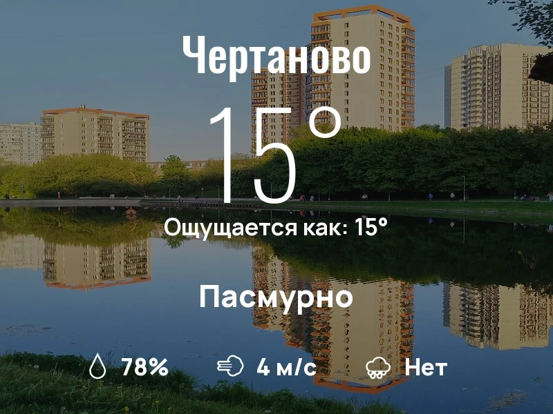 Что с погодой в Чертаново?

Одевайтесь по погоде, берегите себя!
Нескучного дня, соседи!

#погоданар