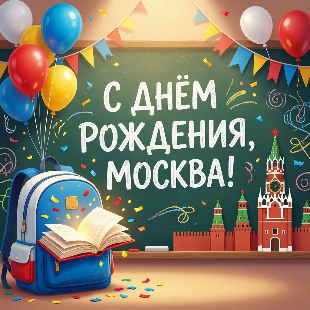 🎉 С Днём рождения, любимая Москва!