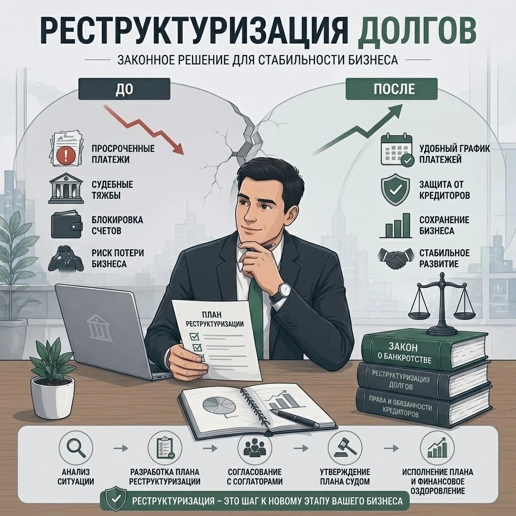 📈 Реструктуризация долгов — шанс восстановить финансовую стабильность