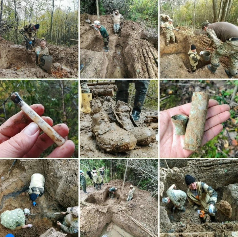 В РЖЕВЕ В ЗАСЫПАННОМ ОКОПЕ НАШЛИ ОСТАНКИ ДВУХ КРАСНОАРМЕЙЦЕВ