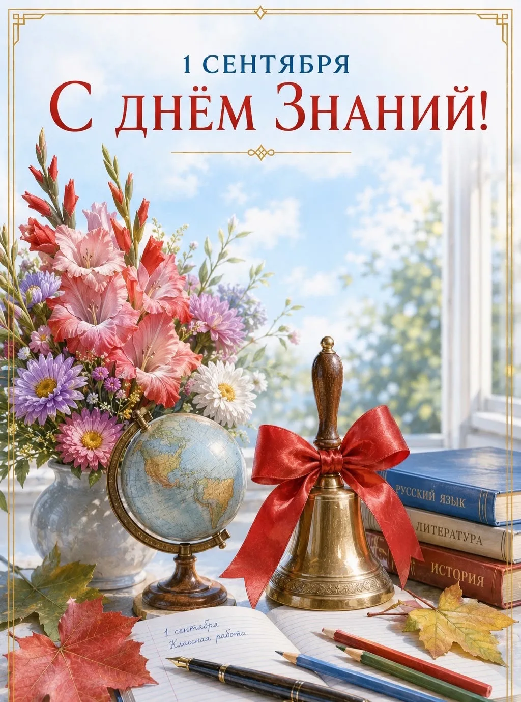 🎉🍂 С 1 СЕНТЯБРЯ! С НОВЫМ УЧЕБНЫМ ГОДОМ! 📚✨