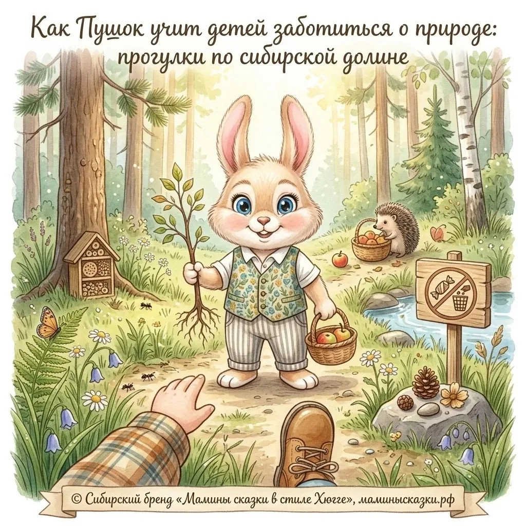 🌿 Как Пушок учит детей заботиться о природе: прогулки по сибирской долине

🌅 Тихо-тихо в сибирской