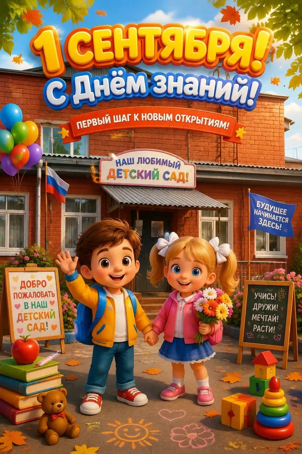 ☀️ Ура, новый учебный год! Поздравляем всех с 1 сентября!