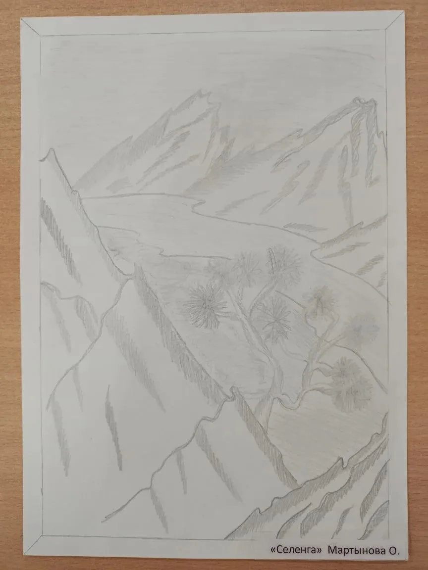 🎨 «Я рисую Бурятию» — выставка детских рисунков в Таловской школе!