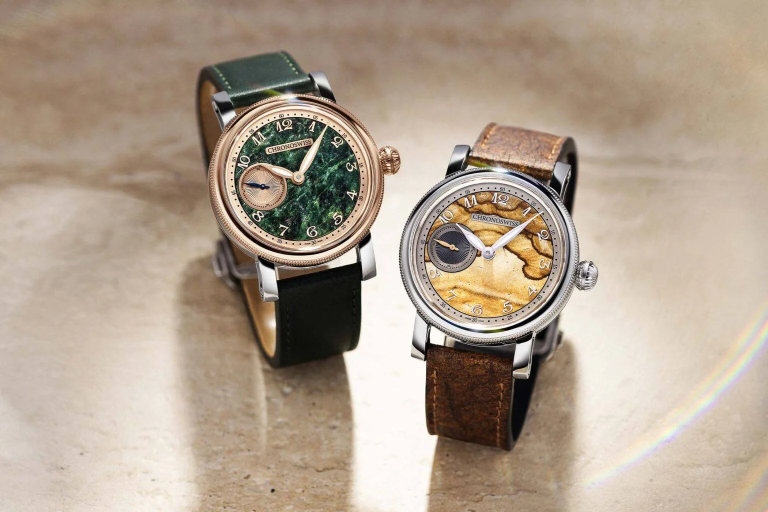 Chronoswiss Small Second Jasper & Serpentine: Натуральные камни и абсолютная уникальнос...