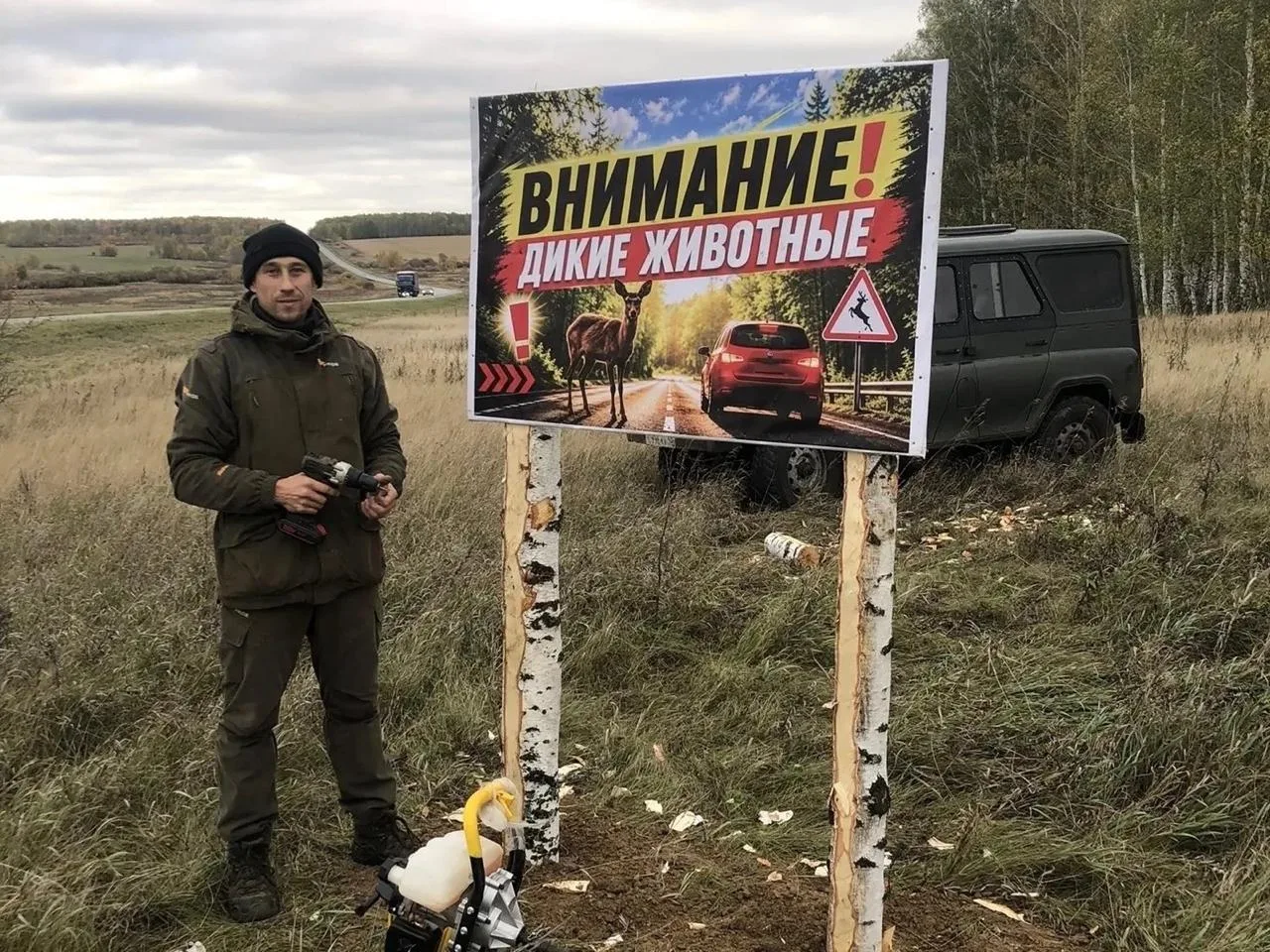 🦌Водитель, будь внимателен! Лоси и косули выходят на трассы
