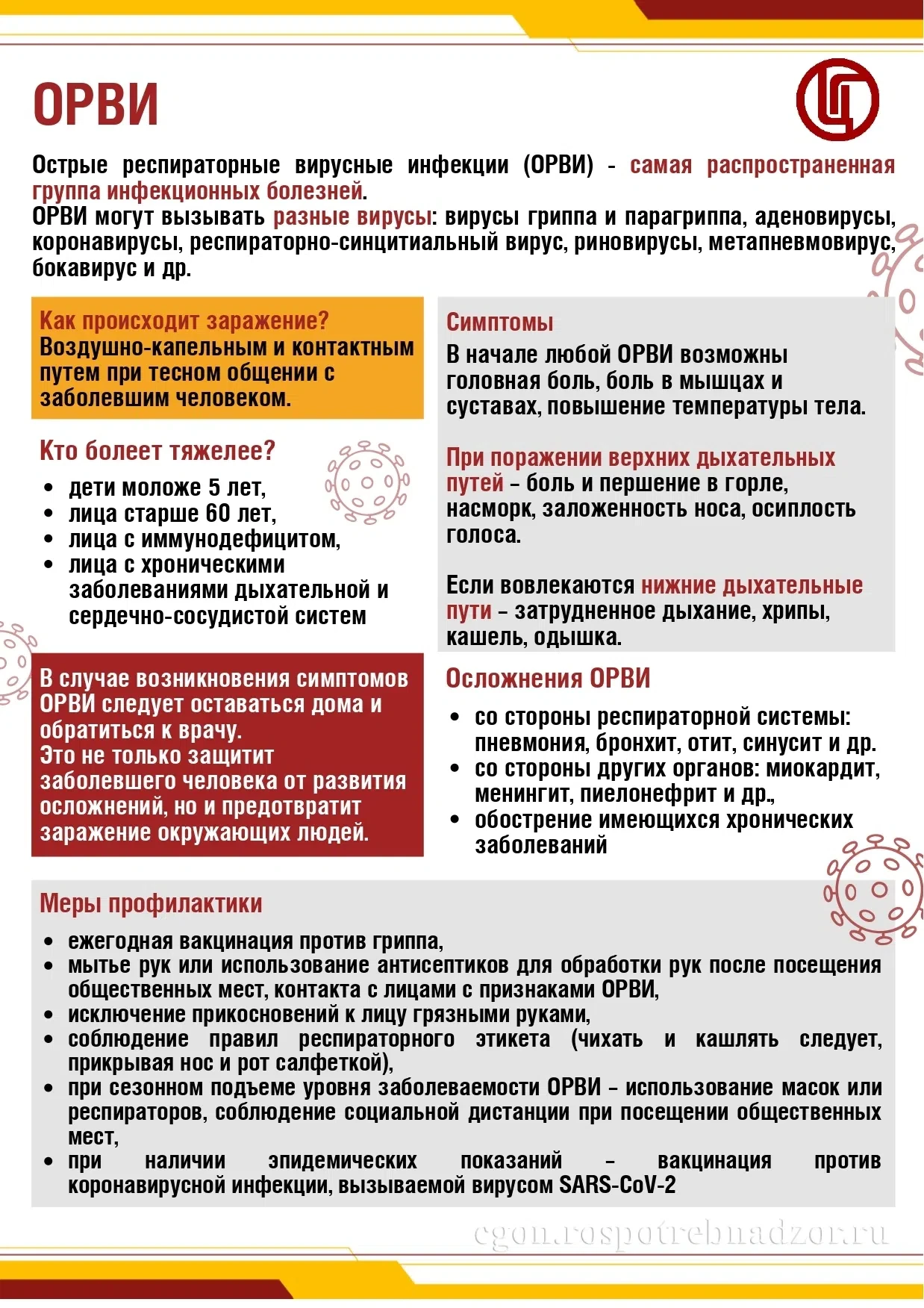 Роспотребнадзор предупреждает!