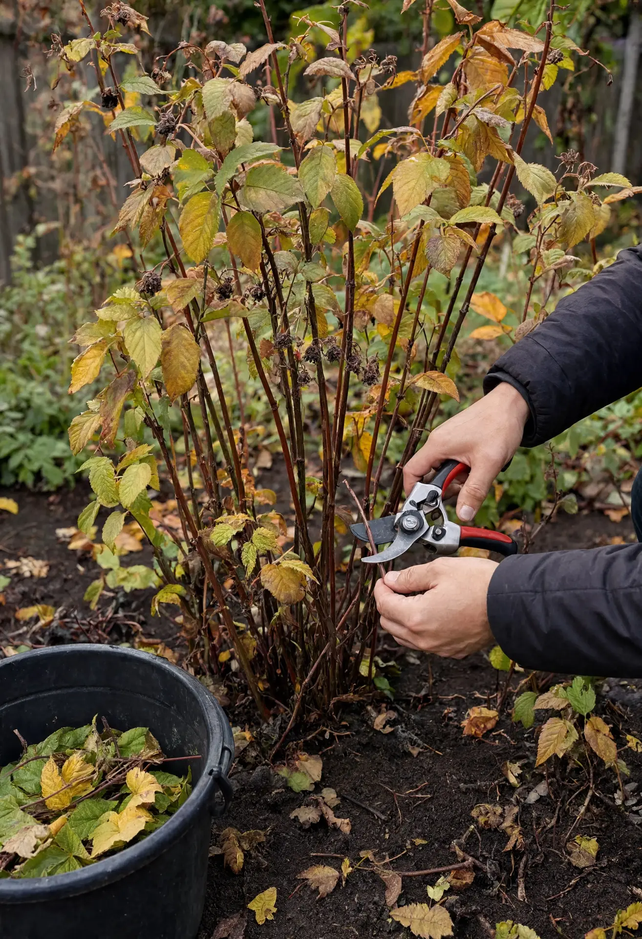УХОД ЗА МАЛИНОЙ ОСЕНЬЮ: ГОТОВИМ К ЗИМЕ 🍂