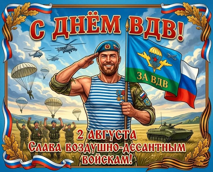 С Днем Воздушно-десантных войск! Гордимся  Вашей смелостью и характером. ❤️❤️❤️