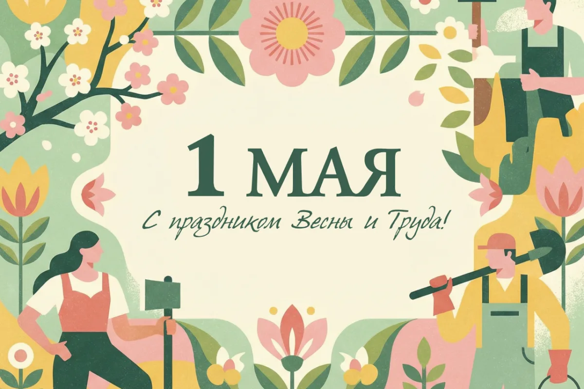 Уважаемые жители ! УК ООО ЖРП «Заклязьменский» поздравляет вас с 1 Мая — Праздником Вес...