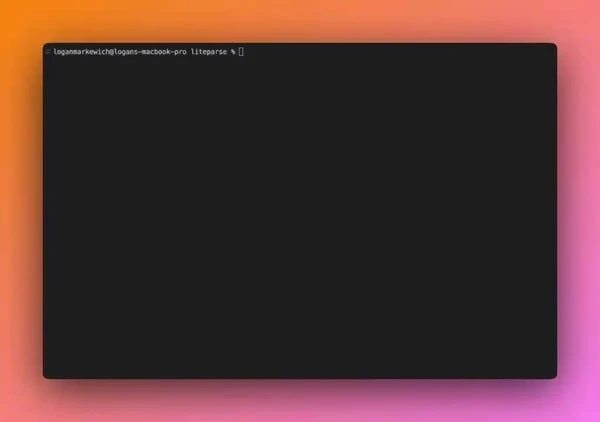 LiteParse — это автономный инструмент для разбора PDF-файлов с открытым исходным кодом,...
