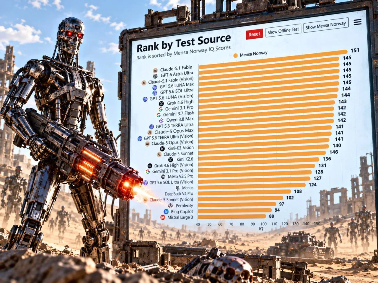 🤖Флагманские ИИ-модели штурмуют самую высокую планку 🧠IQ-тестов и теснят 🤵клуб Mensa