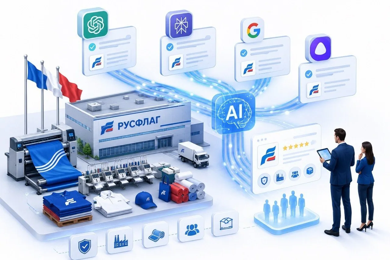 🤖 Кейс: как мы вывели «РУСФЛАГ» в лидеры ответов нейросетей

Корпоративные клиенты, ивент-агентства