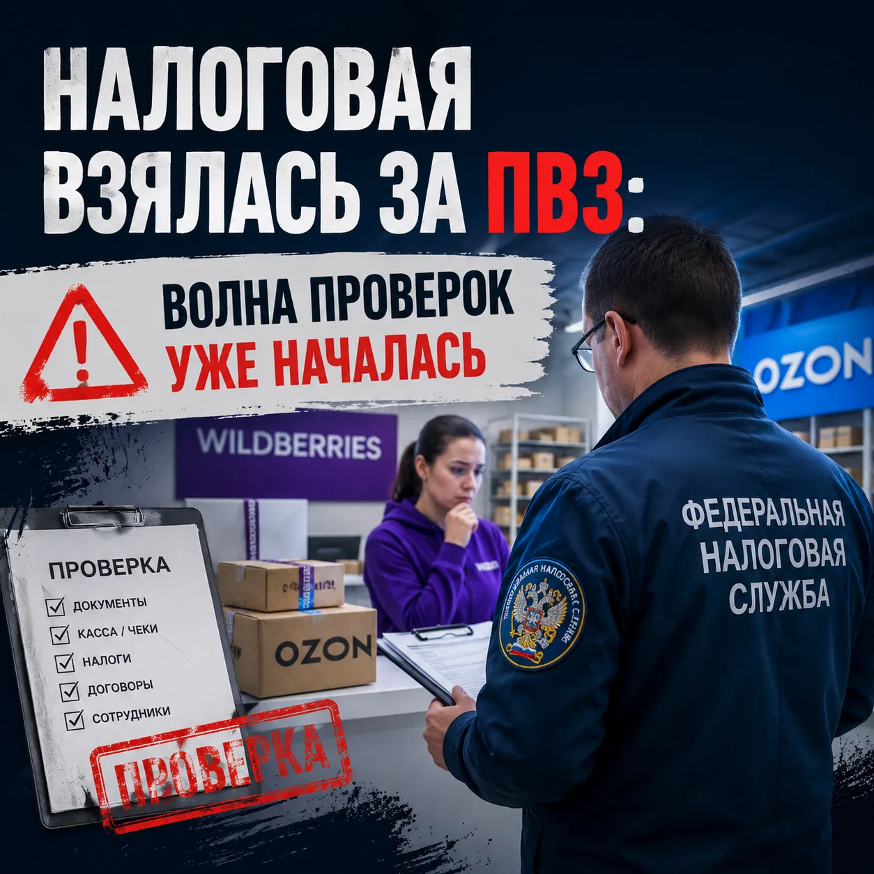 🚨 Налоговая взялась за ПВЗ: волна проверок уже началась