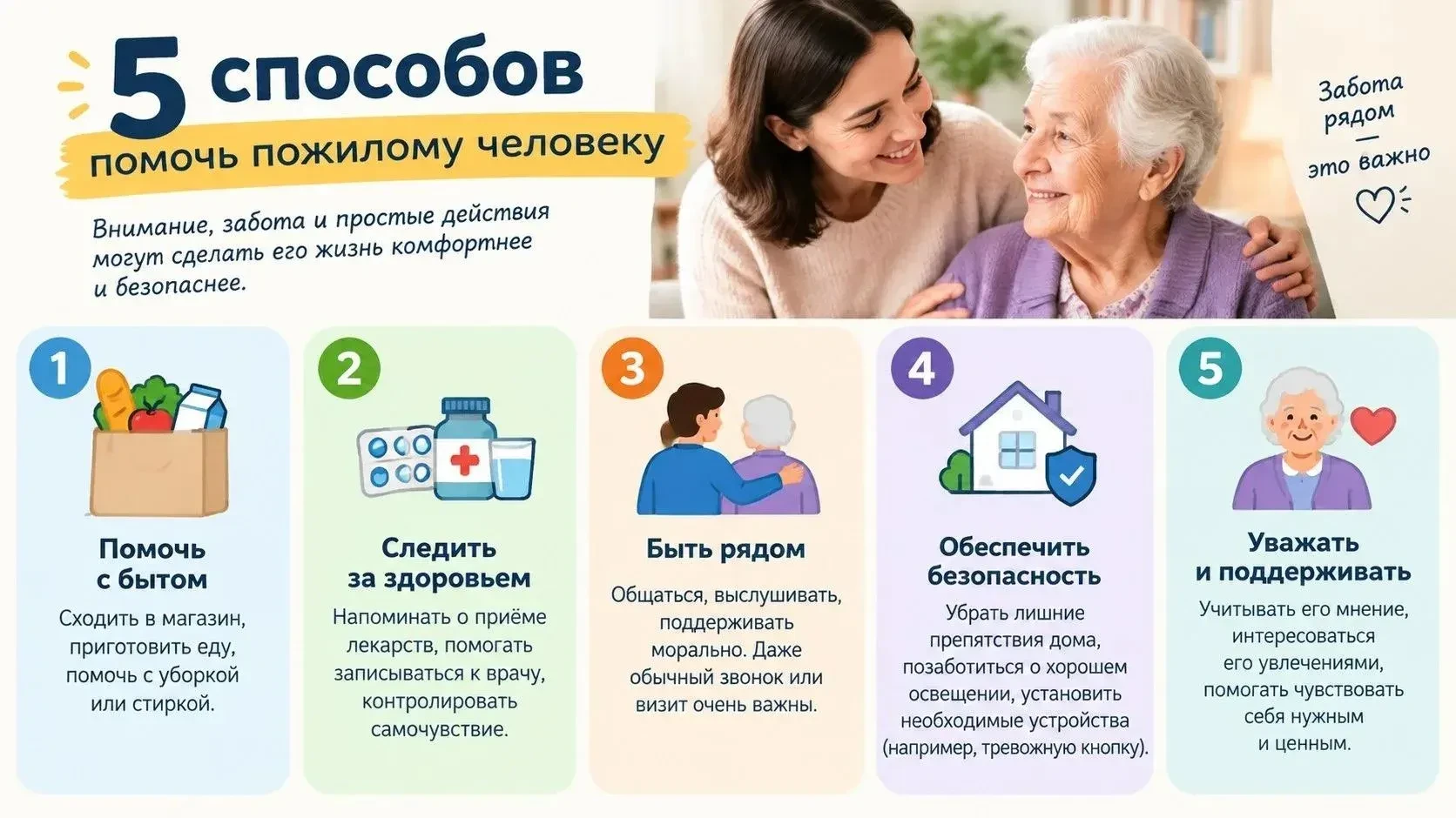 ❤️ ВНИМАНИЕ! 5 СПОСОБОВ ПОМОЧЬ ПОЖИЛОМУ ЧЕЛОВЕКУ.