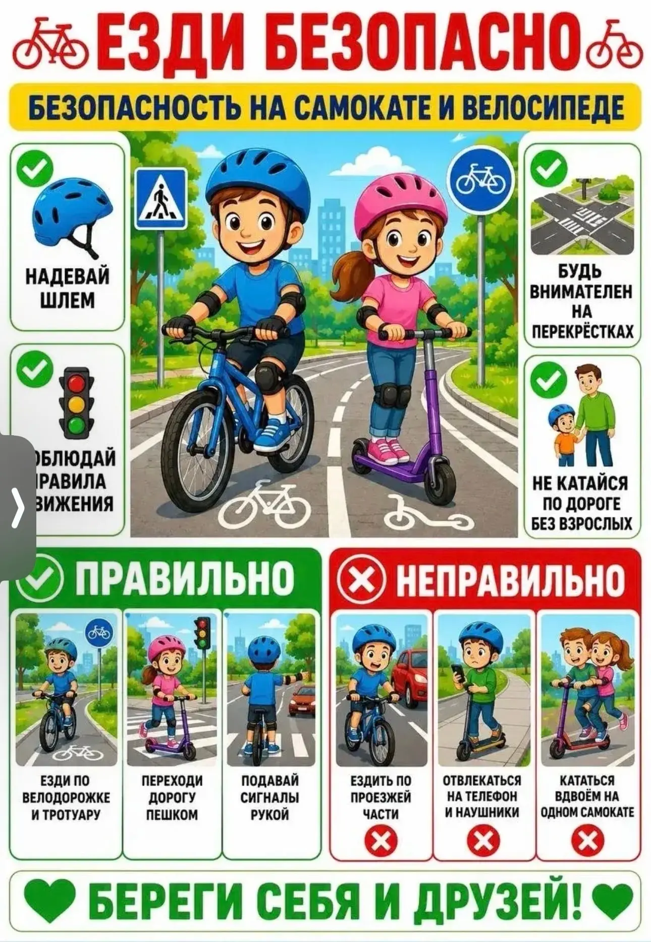 ПАМЯТКА: 🚦ПРАВИЛА ДОРОЖНОГО ДВИЖЕНИЯ С УЧАСТИЕМ ДЕТЕЙ НА САМОКАТАХ И ВЕЛОСИПЕДАХ🚲🛴

📍Уважаемые р