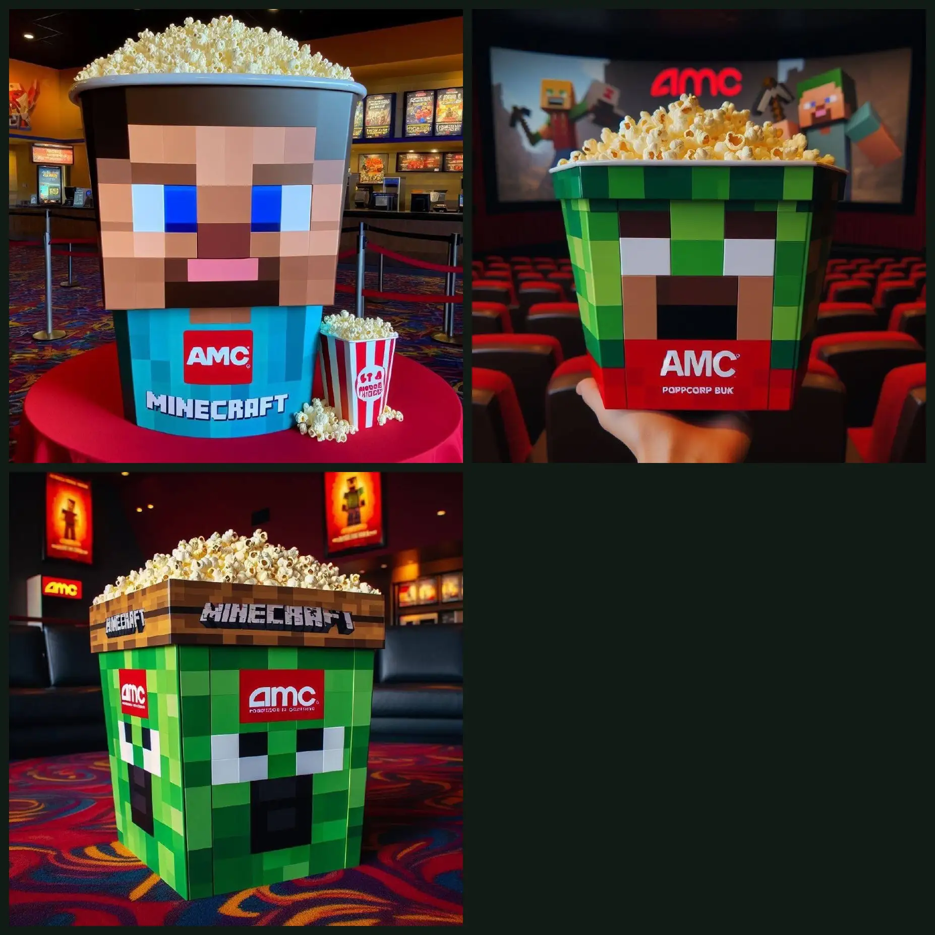Ведёрки для попкорна в виде Minecraft

👀 - В мир добавил бы
👍 - Сохраню идею
👎 - Не для моей сбор