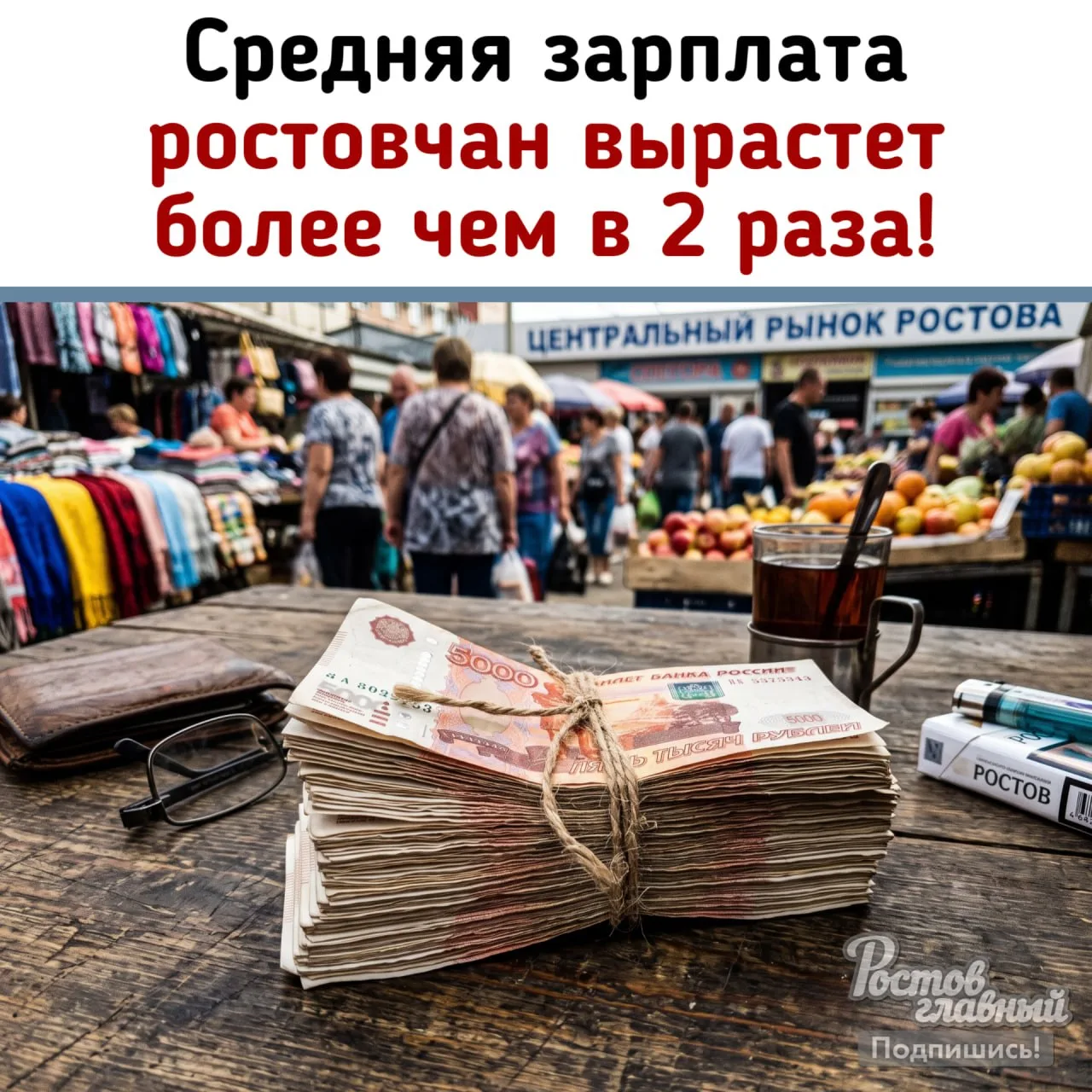 💰 Средняя зарплата ростовчан вырастет болле чем в 2 раза!