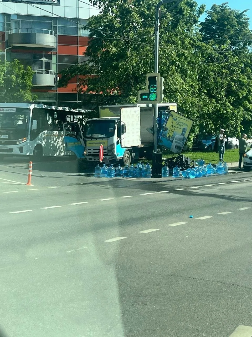 Водовоз разбился в Одинцово
