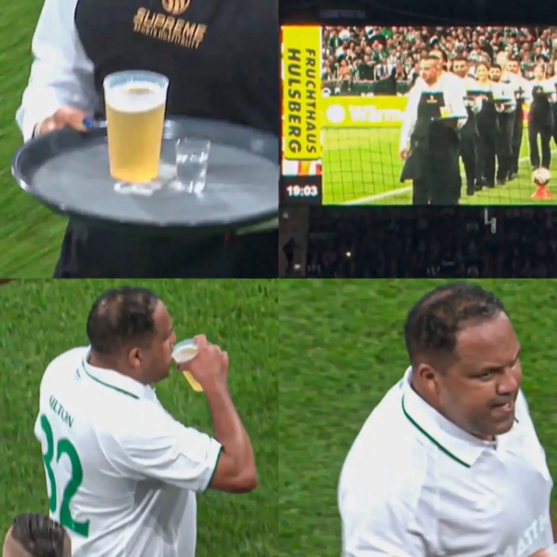 🍺 Вы не поверите… Вчера проходил матч легенд «Реала» и «Вердера», где каждому игроку в...