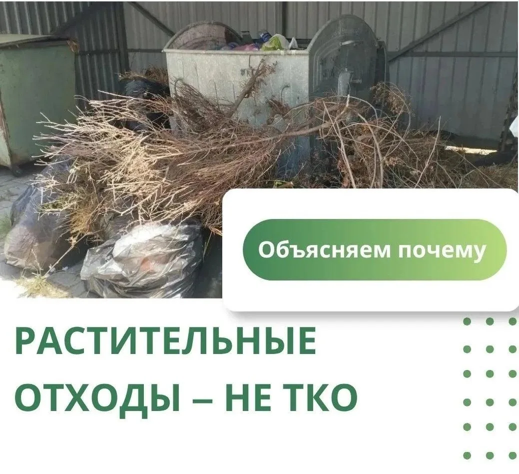 🌿 Растительные отходы — не ТКО. Что важно знать?