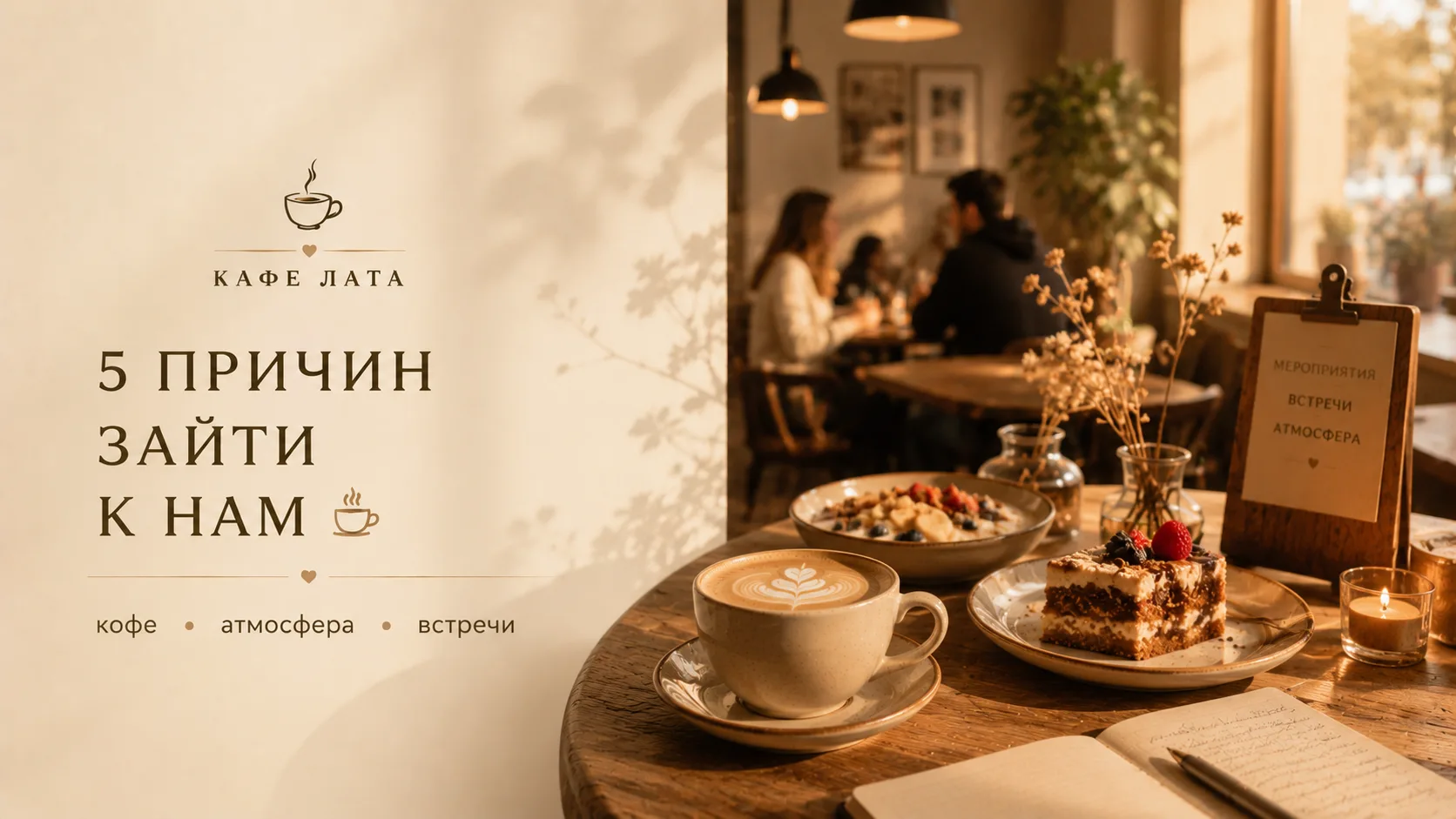 ☕️ 5 причин зайти в Кафе ЛаТа хотя бы один раз