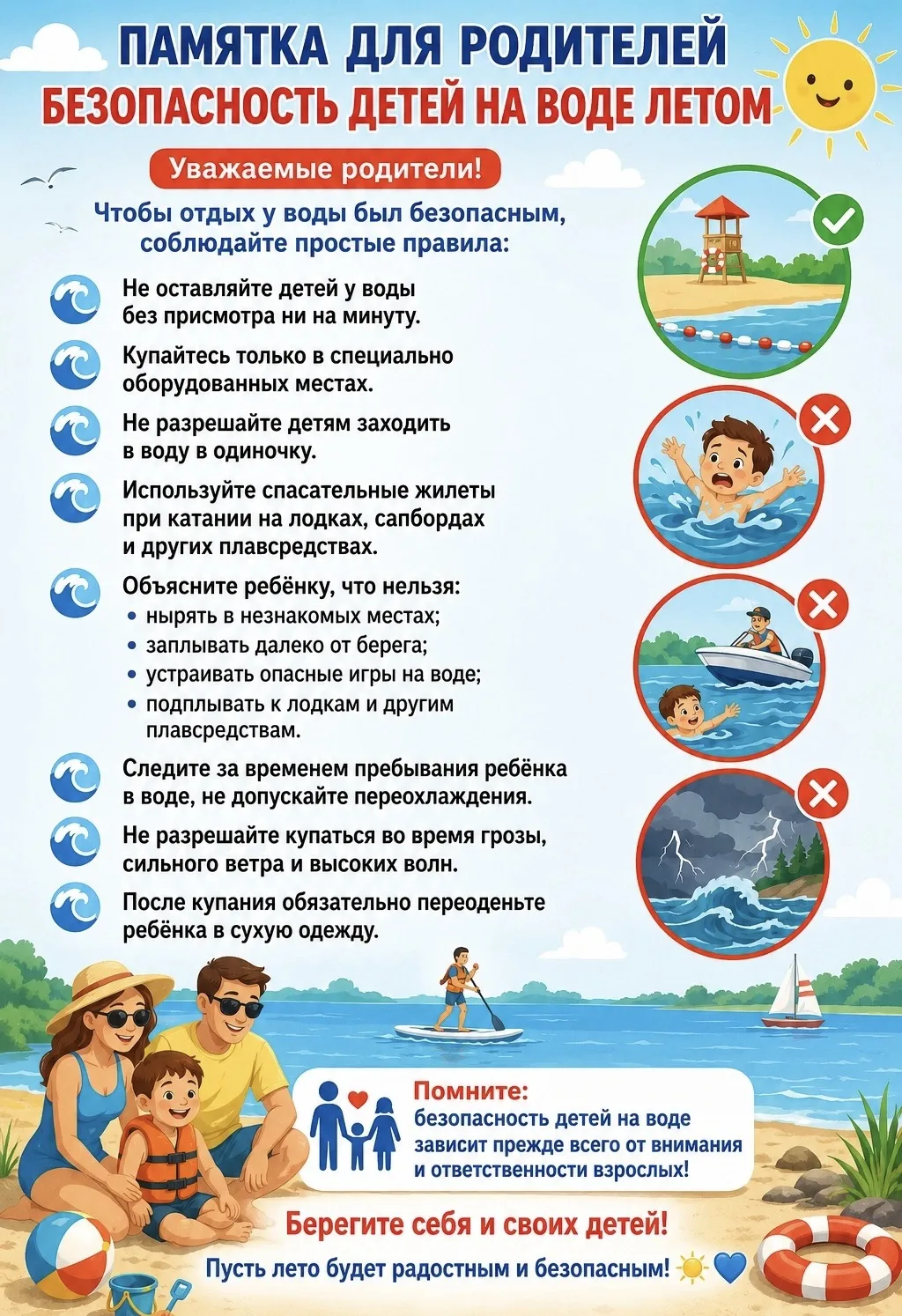 Дорогие родители!
Впереди три выходных дня.
Мы желаем вам
провести их радостно и с пользой.

Но помн