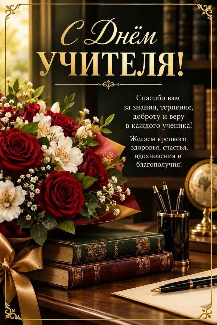 С ДНЁМ УЧИТЕЛЯ! 💐👩‍🏫🎉