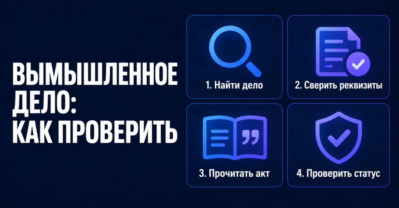 🔎 Вымышленное дело: первая проверка за минуту