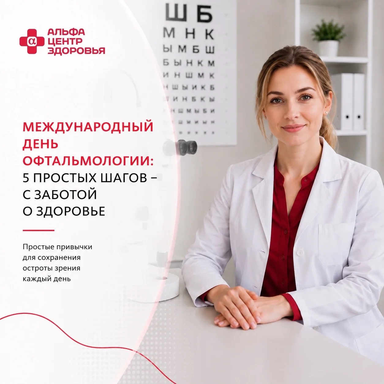 Международный день офтальмологии: 5 простых шагов -  с заботой о здоровье 👁️