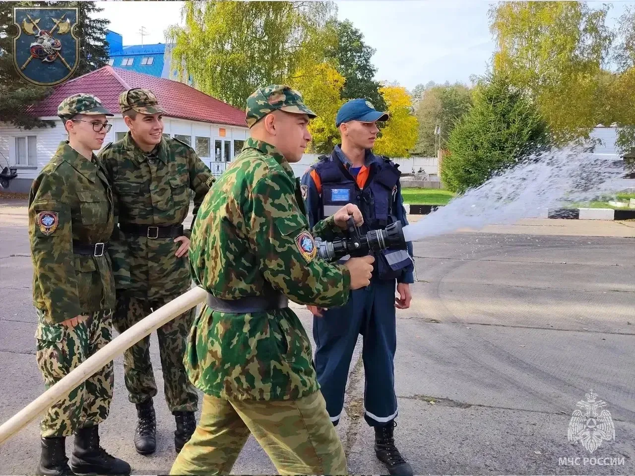 Отработка навыков противопожарной подготовки