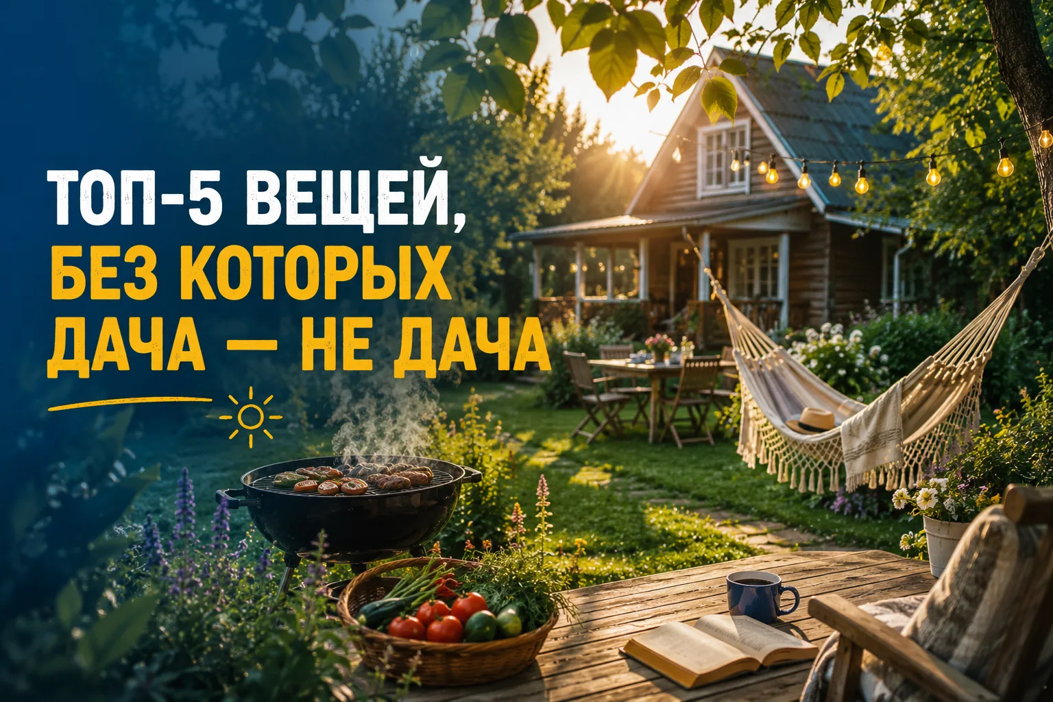 🌿 5 вещей, без которых дача — не дача