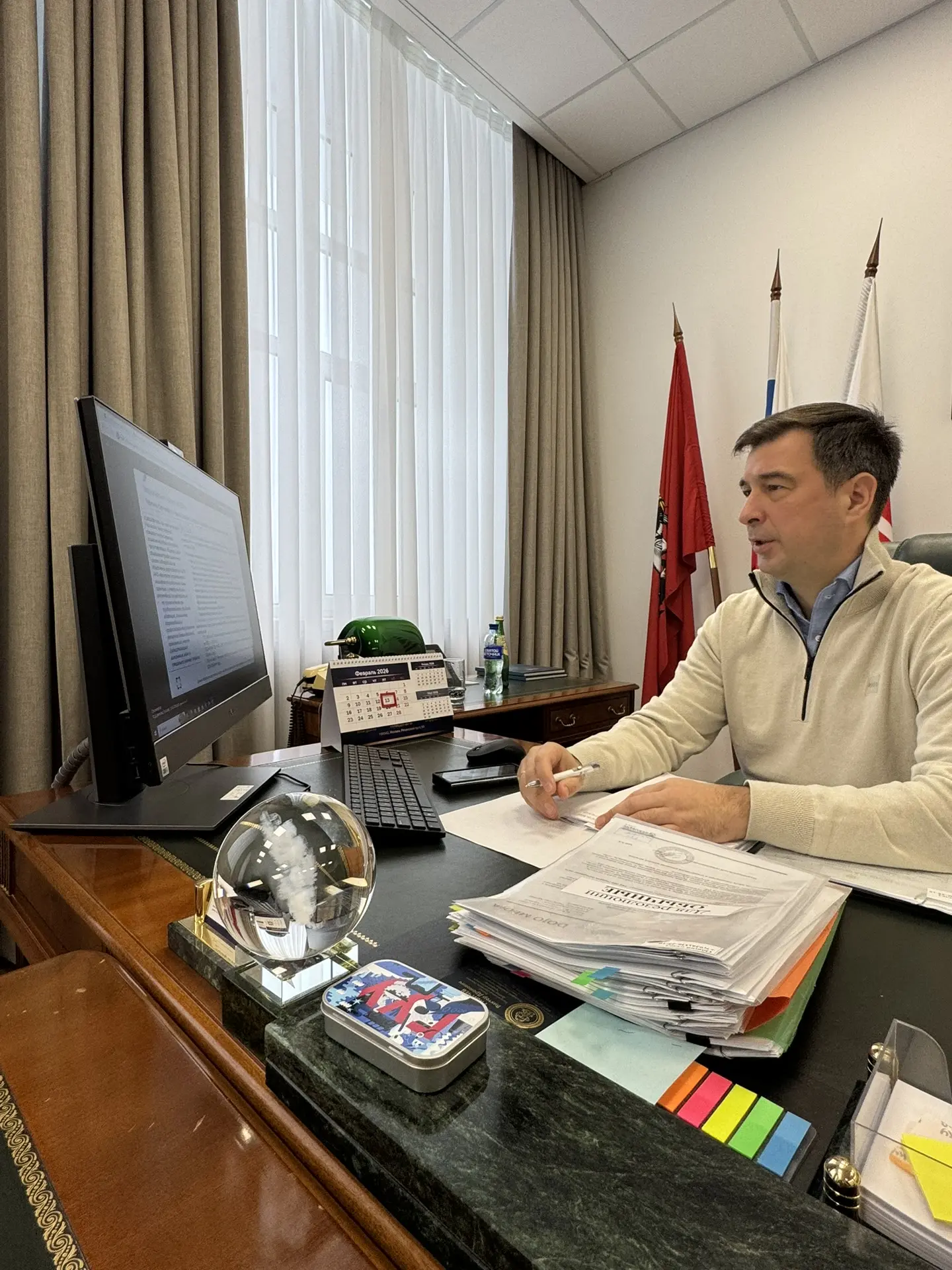 Принял участие в первом в этом году заседании комиссии Государственного совета по напра...