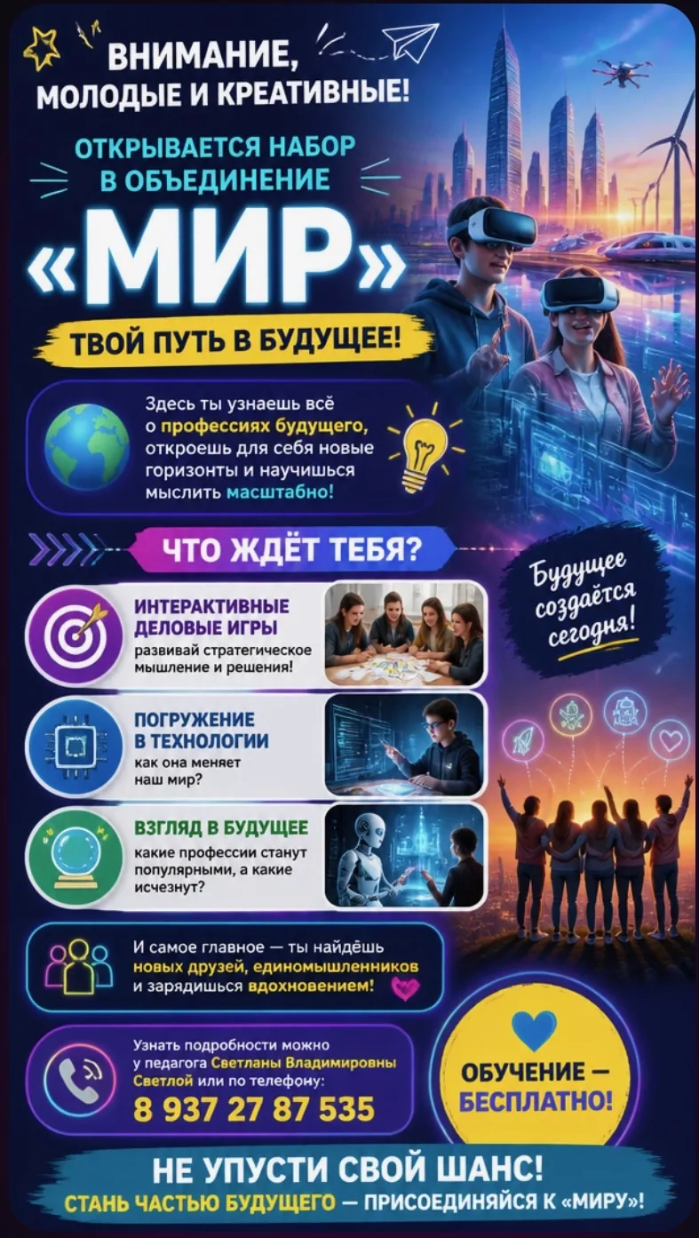 ✨🌟 ВНИМАНИЕ, МОЛОДЫЕ И КРЕАТИВНЫЕ! 🌟✨